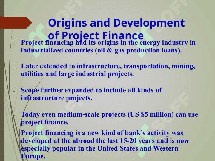 Project finance investments 5