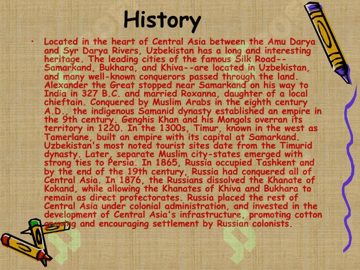 The independence of Uzbekistan 8