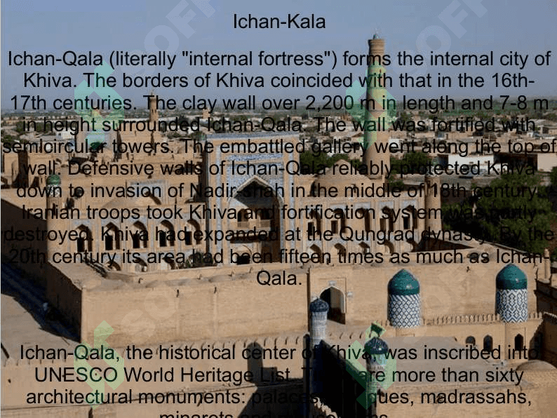 Architectual buildings of Khiva 4