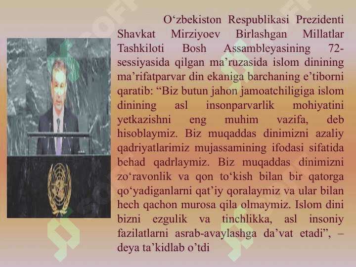DIN MADANIYAT FENOMENI.  ISLOM DINI TARIXI VA FALSAFASI 6