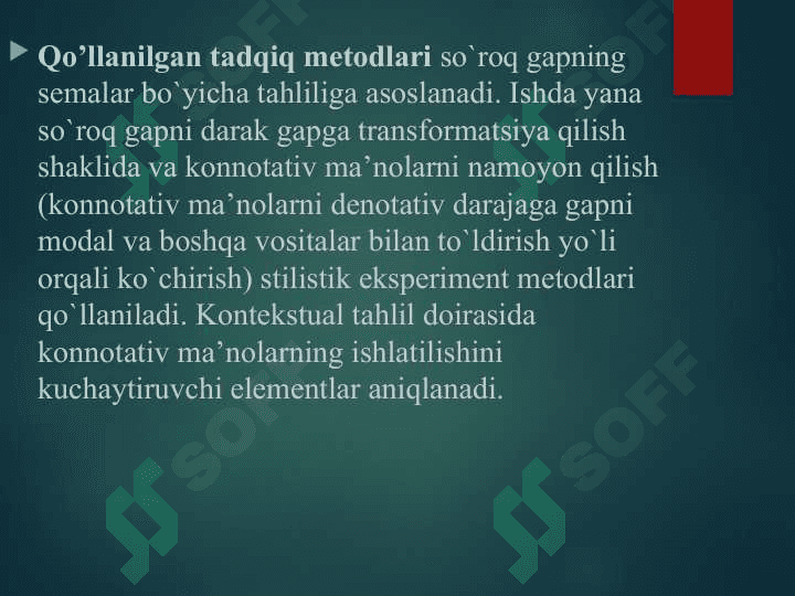 So’roq gaplarning funksional semantik xususiyatlari” 6