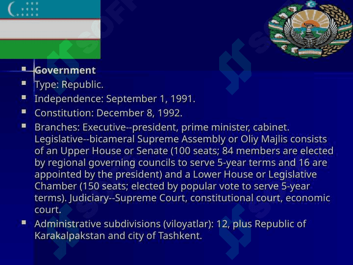 The  independence of Uzbekistan 3