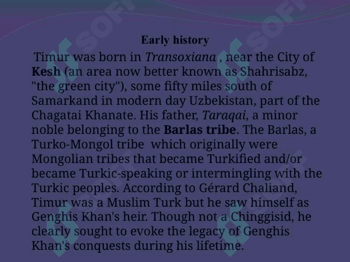 The Timurid’s dynasty 6