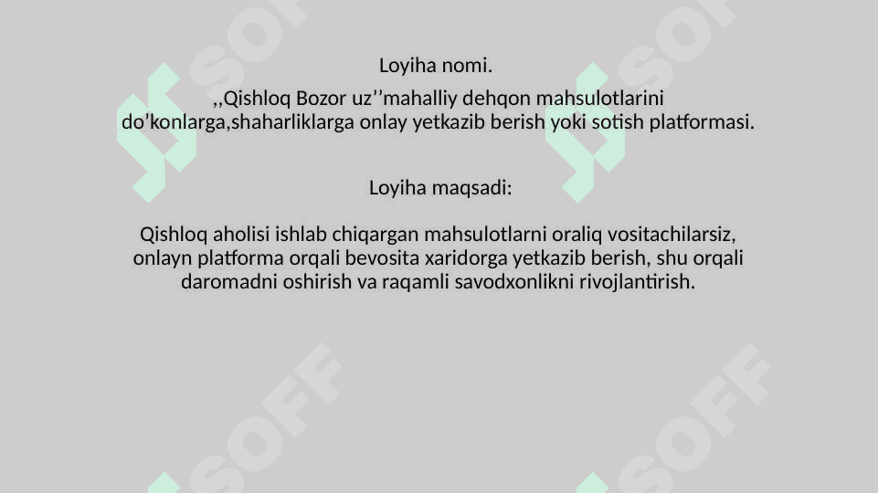 Qishloq joylarida onlayn savdo platformasi 2