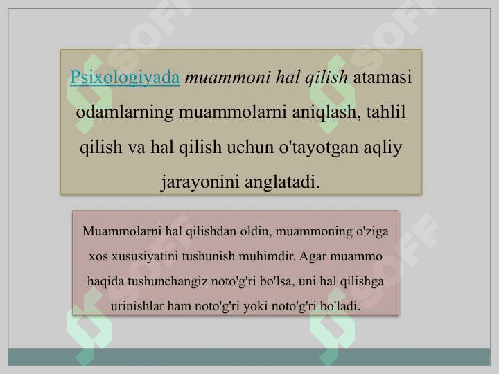 Muammoni hal qilishning asosiy strategiyalari 5