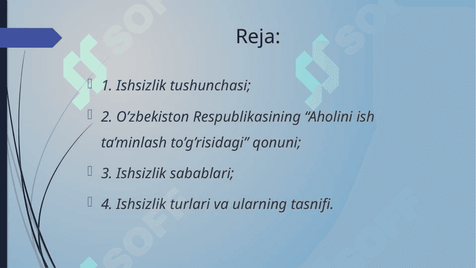 Ishsizlik va uning turlari 2
