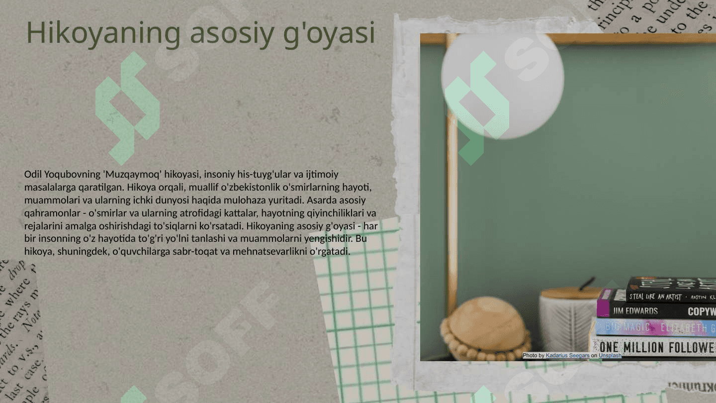 Odil Yoqubovning "Muzqaymoq" hikoyasining 6-sinflarga mosligi va uni o'qitish usullari 3