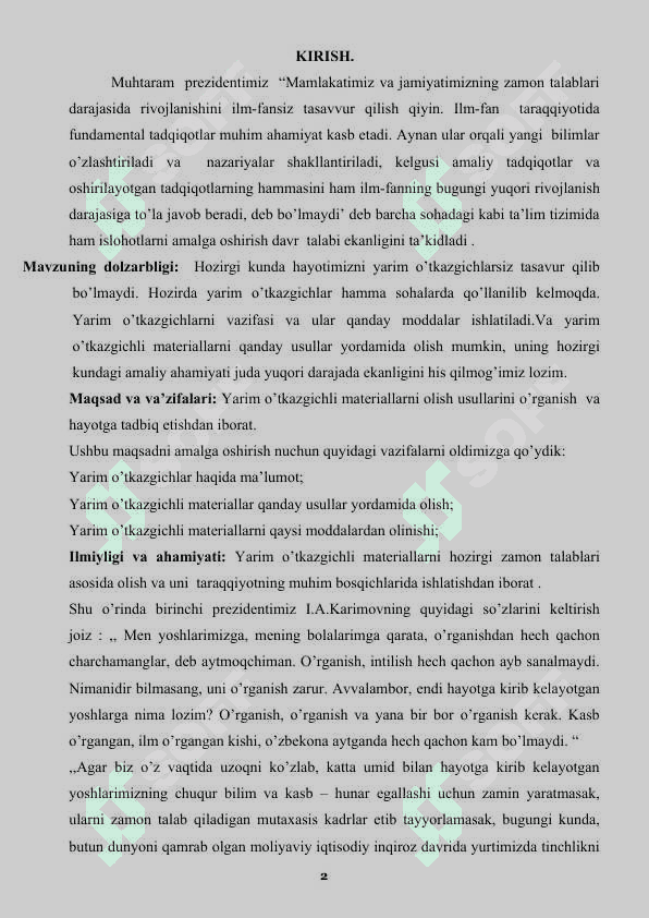 Yarim o’tkazgich parametrlarini o’lchash usullari 2