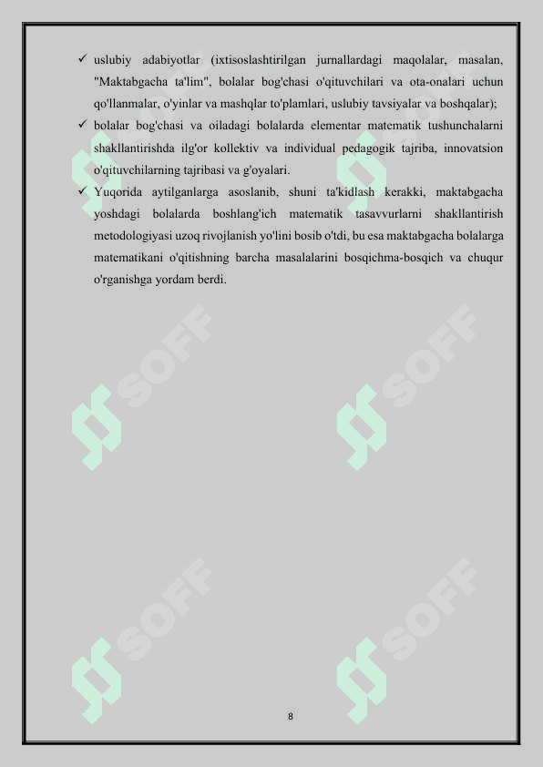 MATEMATIK O’YIN-TA’LIM METODI SIFATIDA. 8