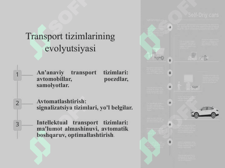 Intellektual transport tizimlari (ITT). 5
