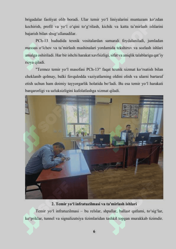 Termez temir yul masofasi PCh-13 6