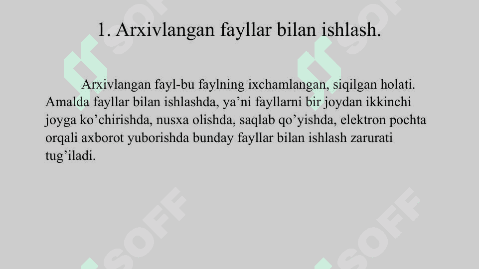 Arxivlashtirish dasturlari 3