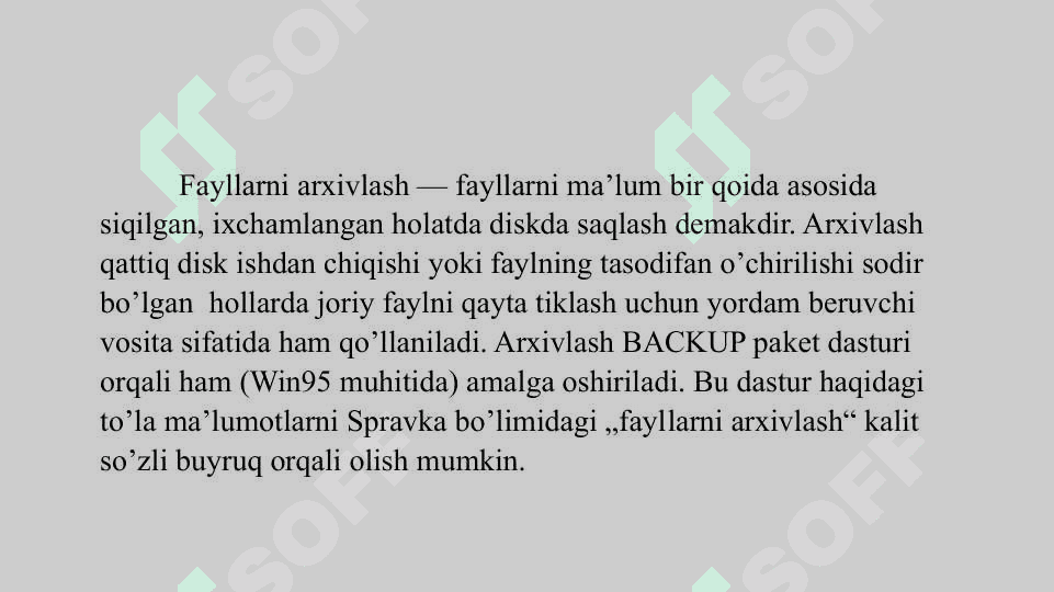 Arxivlashtirish dasturlari 4