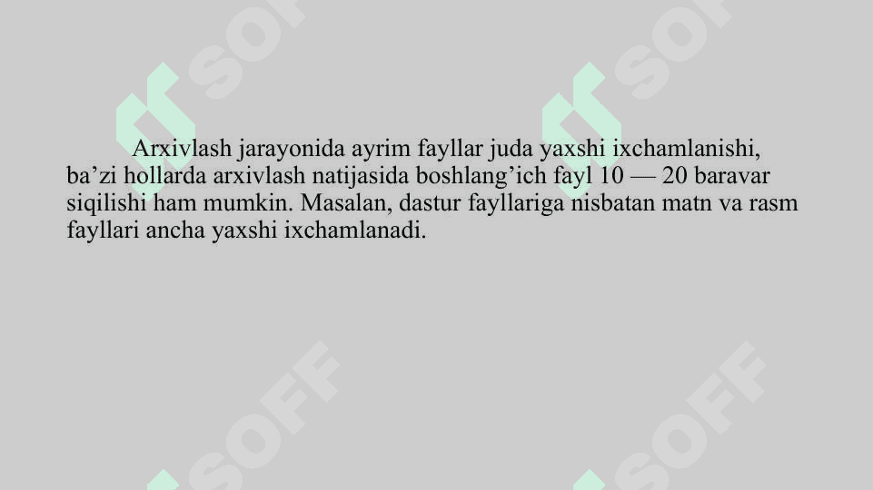 Arxivlashtirish dasturlari 7