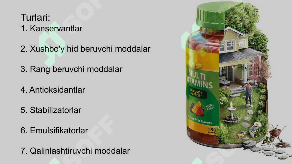 Hozirgi zamon ozuqaviy qo’shimcha olishni rivojlanishining zamonaviy yo’nalishlari 6