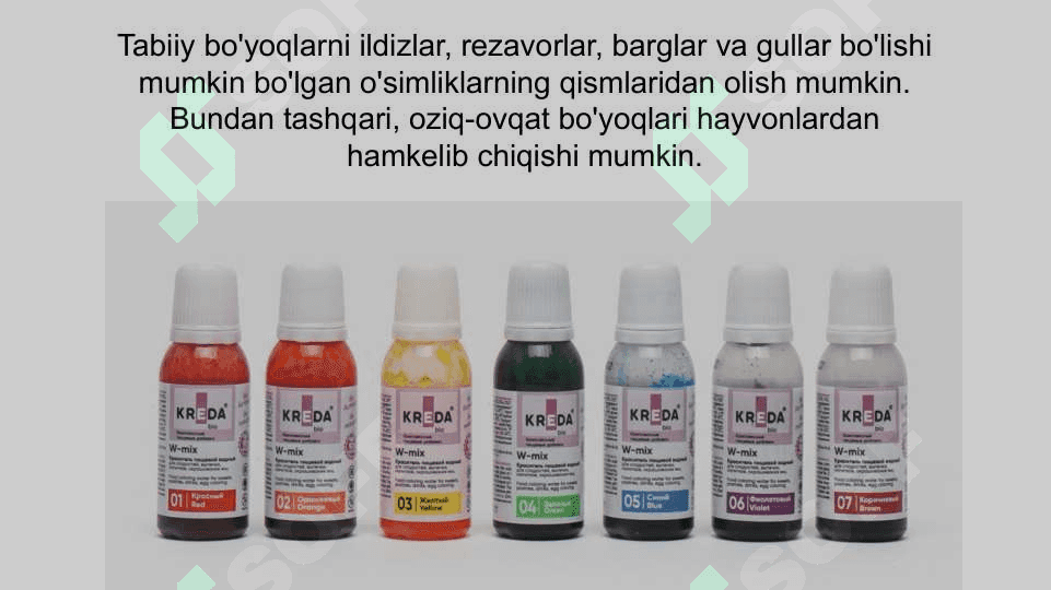 Hozirgi zamon ozuqaviy qo’shimcha olishni rivojlanishining zamonaviy yo’nalishlari 8