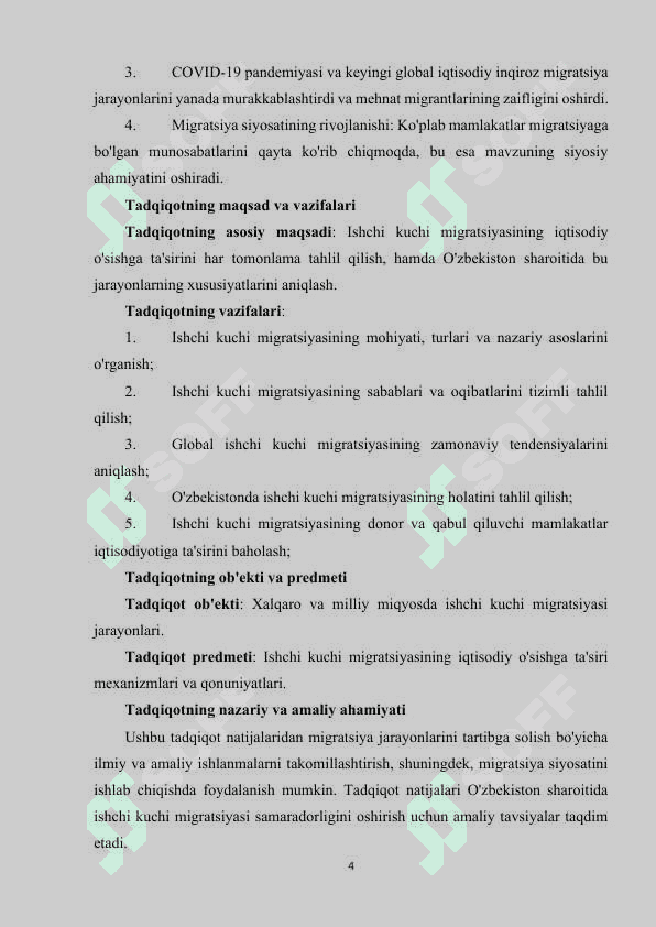Ishchi kuchi migratsiyasining iqtisodiy o’sishga ta'siri. 4