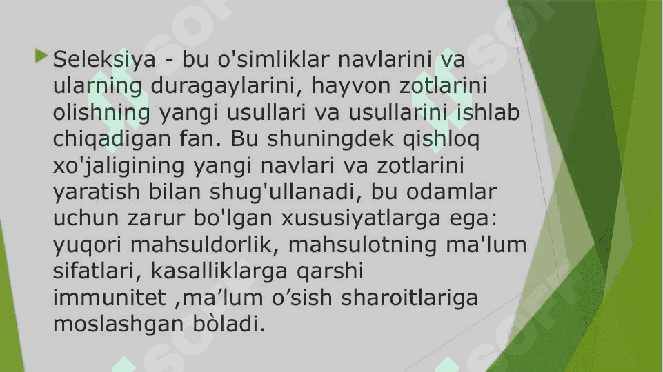 O’simliklar seleksiyasi usullari 3