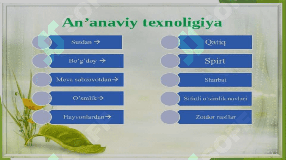 BIOTEXNOLOGIYA FANINING PREDMETI, OBEKTI VA VAZIFALARI 4