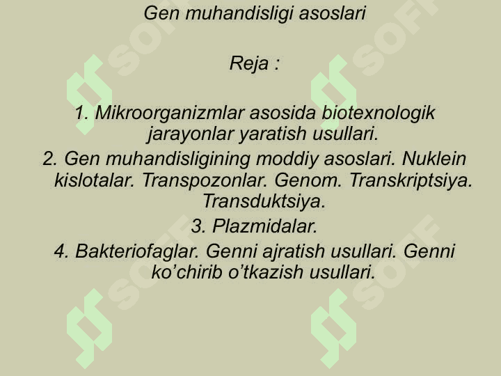Genetik injeneriya va biotexnologiya 3