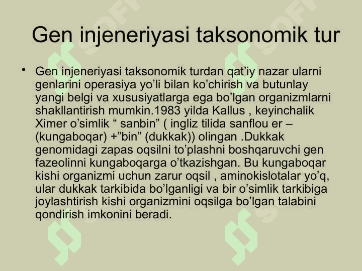 Genetik injeneriya va biotexnologiya 6