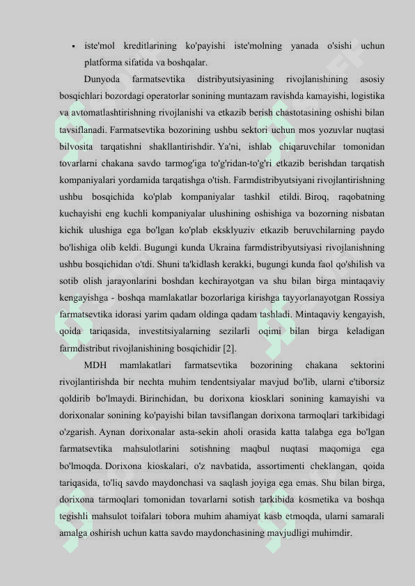 MDH davlatlarida Farmasevtika tizimi 4