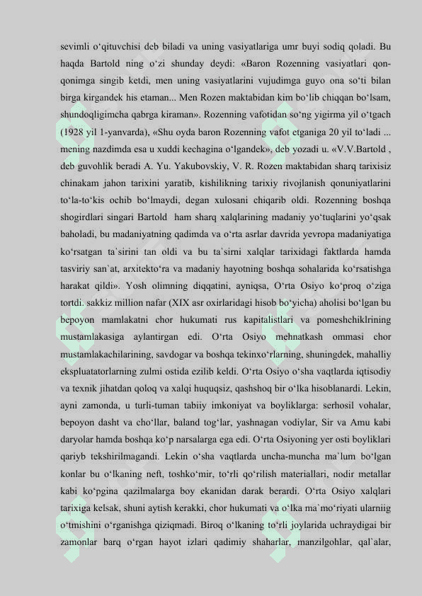 V.V.BARTOLD ASARLARIDA MO‘G‘ULLAR ISTILOSI DAVRI TARIXINI O‘RGANILISHI kurs ishi 8