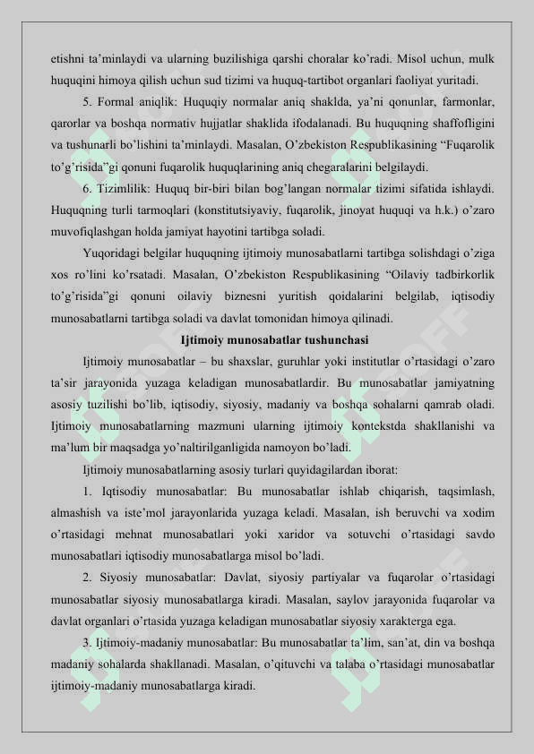 Huquq - ijtimoiy munosabatlarni normativ tartibga solishning turi sifatida 25 4