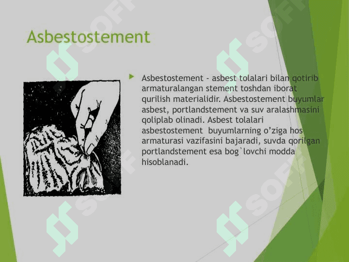 Asbestostement listlarini va quvirlarni qoliplash jarayoni 2