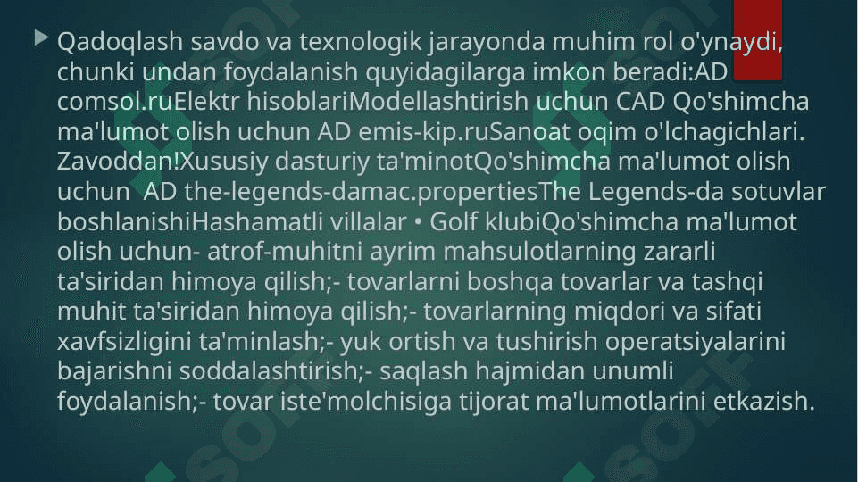 Qadoqlash idish va materiallarnig tasnifi 4