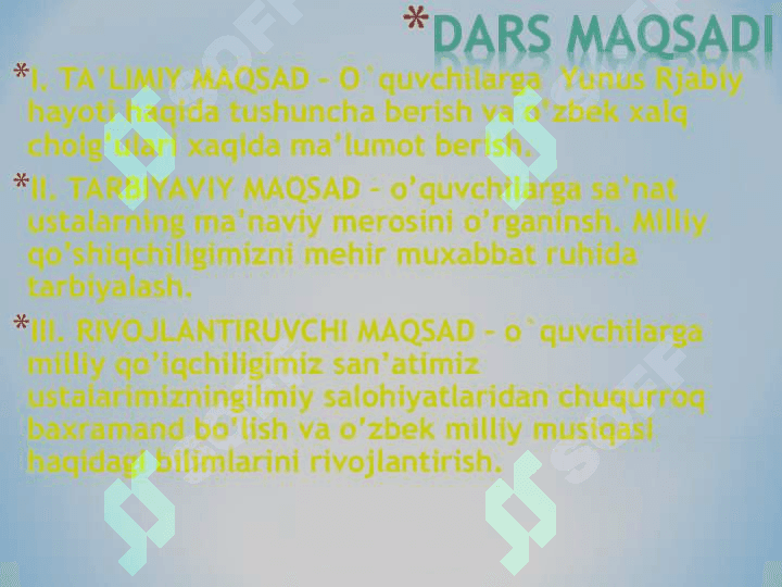 Yunus Rajabiy hayoti va ijodi, o’zbek xalq cholg’u asboblarini chizish va yasashYunus Rajabiy hayoti va ijodi, o’zbek xalq cholg’u asboblarini chizish va yasash 3