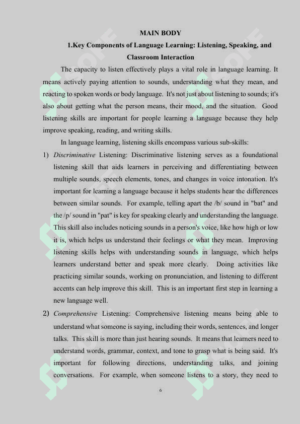Integrating Speaking and Listening through Discussions and Dialogues 6