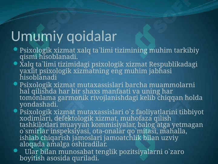 Psixologik xizmat to`g`risida nizom 3
