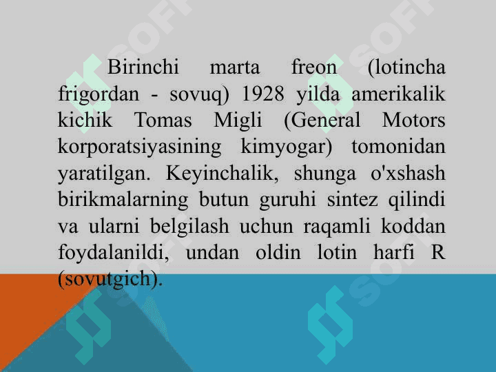 FREONLI SOVUTISH TIZIMLARI 2