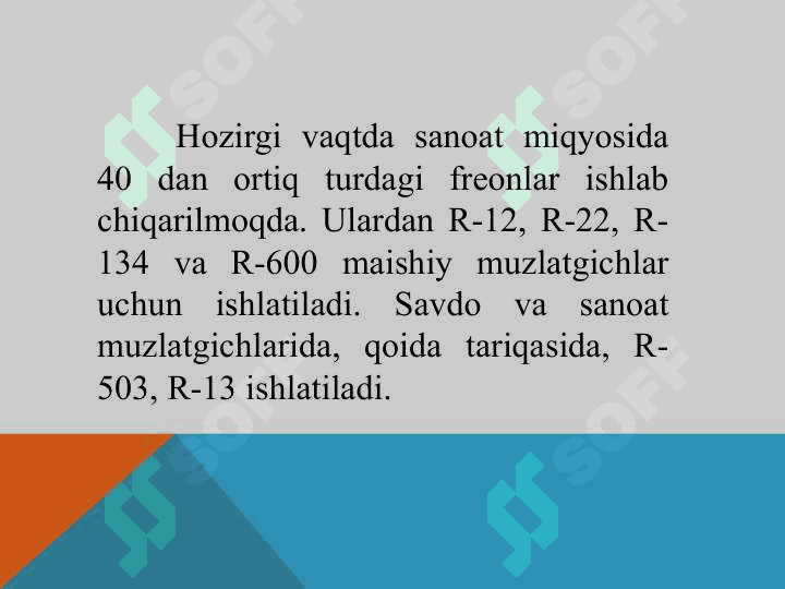 FREONLI SOVUTISH TIZIMLARI 4
