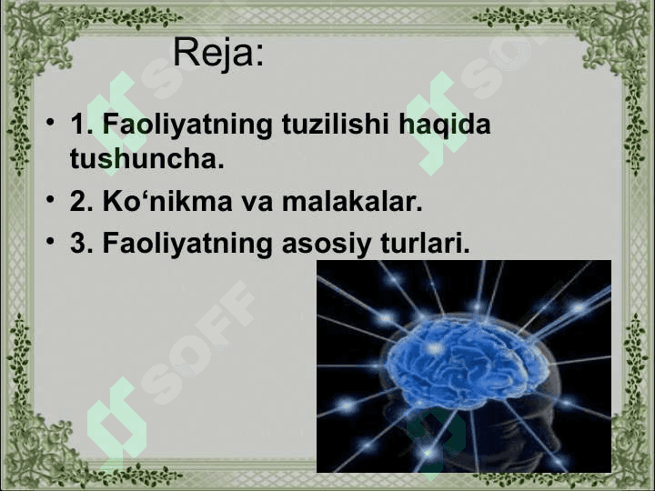 Faoliyat psixologiyasi 2