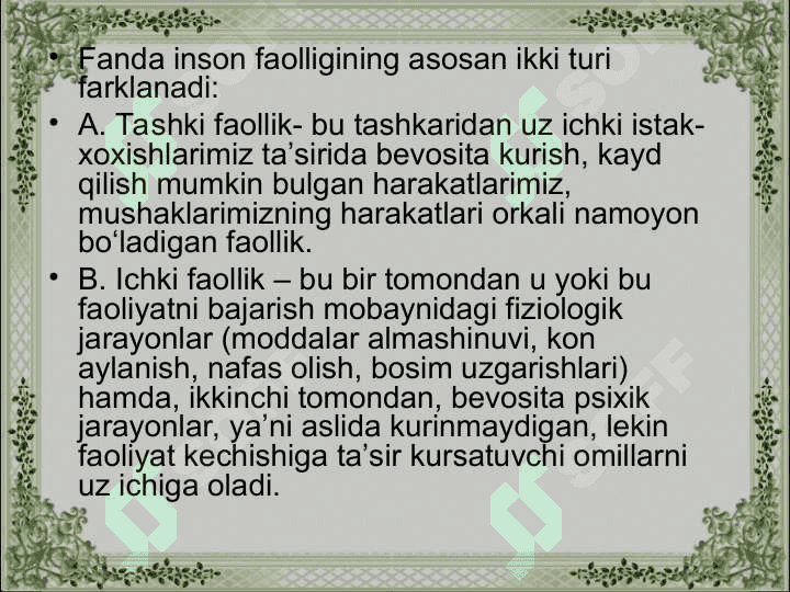 Faoliyat psixologiyasi 4