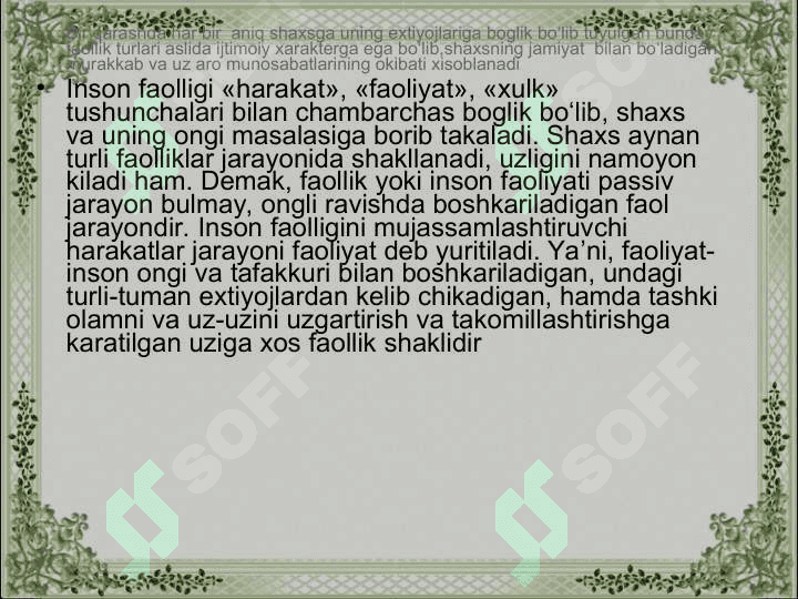 Faoliyat psixologiyasi 6