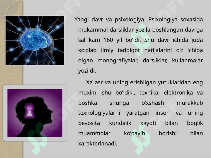 Psixologiya rivojlanish tarixi 8