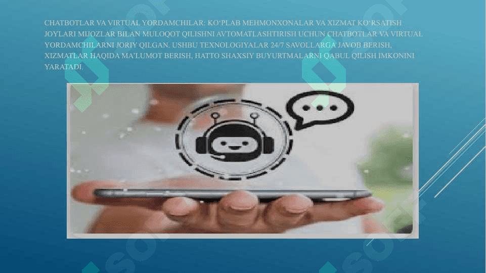 Turizm sohasidagi Internet resurslarining tasnifi 6