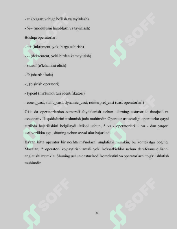 KURS ISHI 8