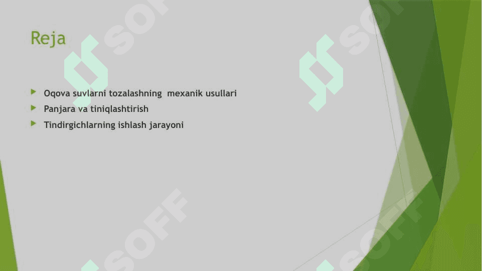 Sanoat oqova suvlarini tozalashda  Ilmiy-texnik yutuqlar 2