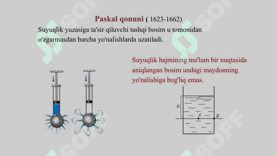 Suyuqlik mexanikasi elementlari 6