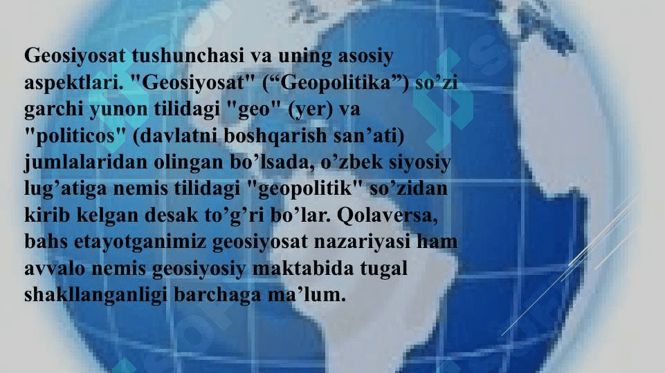 GEOSIYOSAT VA MINTAQAVIY 4