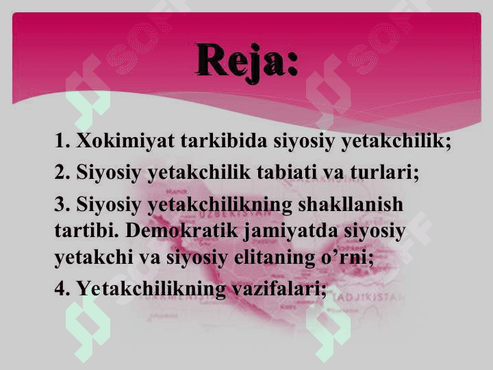 Siyosiy yetakchilik tushunchasi va turlari 2