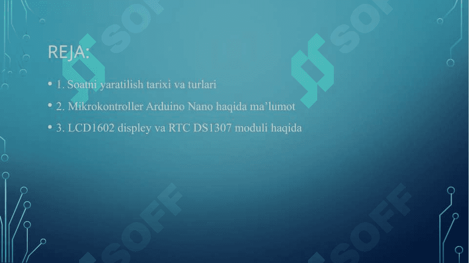MIkrokontroller yordamida elektron soat yaratish 2