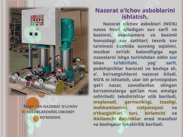 Nazorat o’lchov apparaturasi. 3