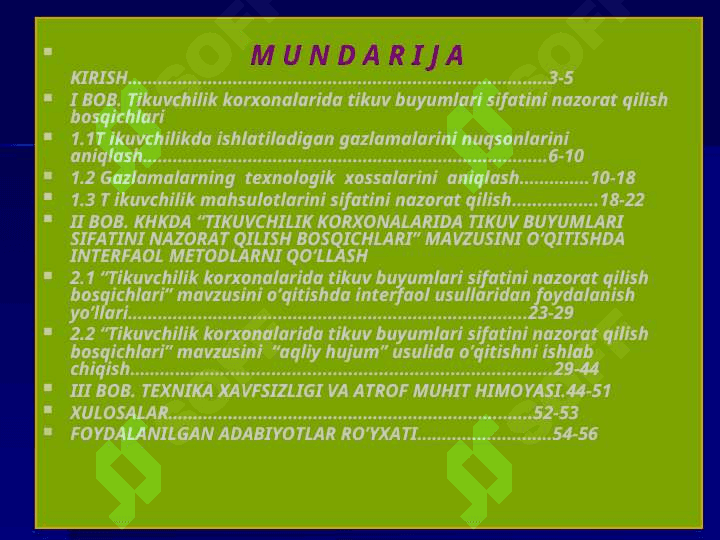 Ayollar yelkada turadigan kiyimlarini loyihalash” mavzusini о‘qitish dars jarayonini  kuzatish va tahlil qilish 2