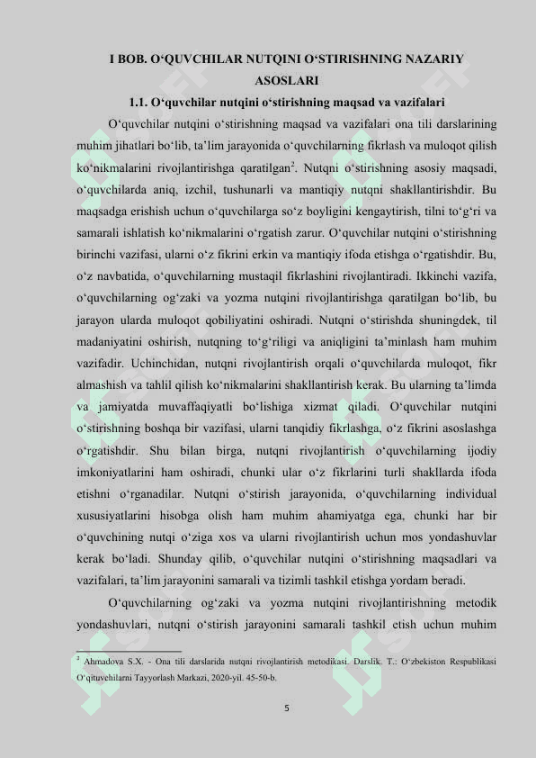 ONA TILI DARSLARIDA O‘QUVCHILAR NUTQINI O‘STIRISH 4