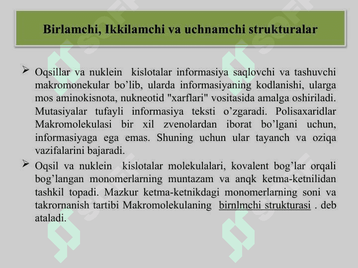 Molekulyar biofizika 4